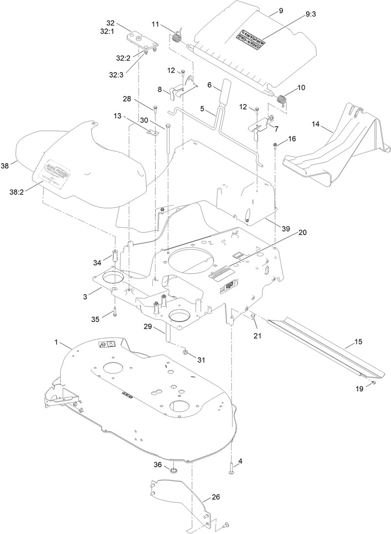 Deck and Bag Assembly