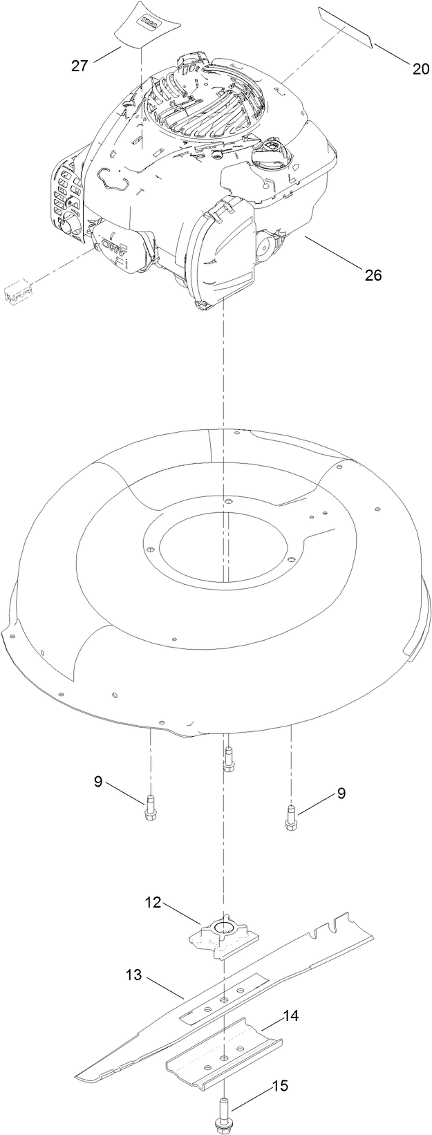 Engine and Blade Assembly