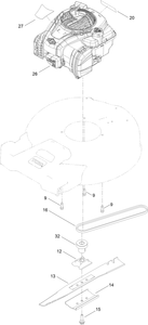 Engine and Blade Assembly