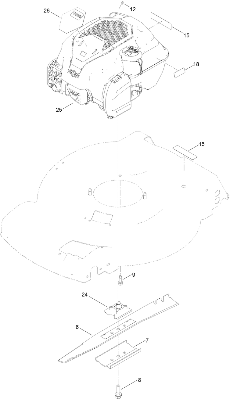 Engine and Blade Assembly