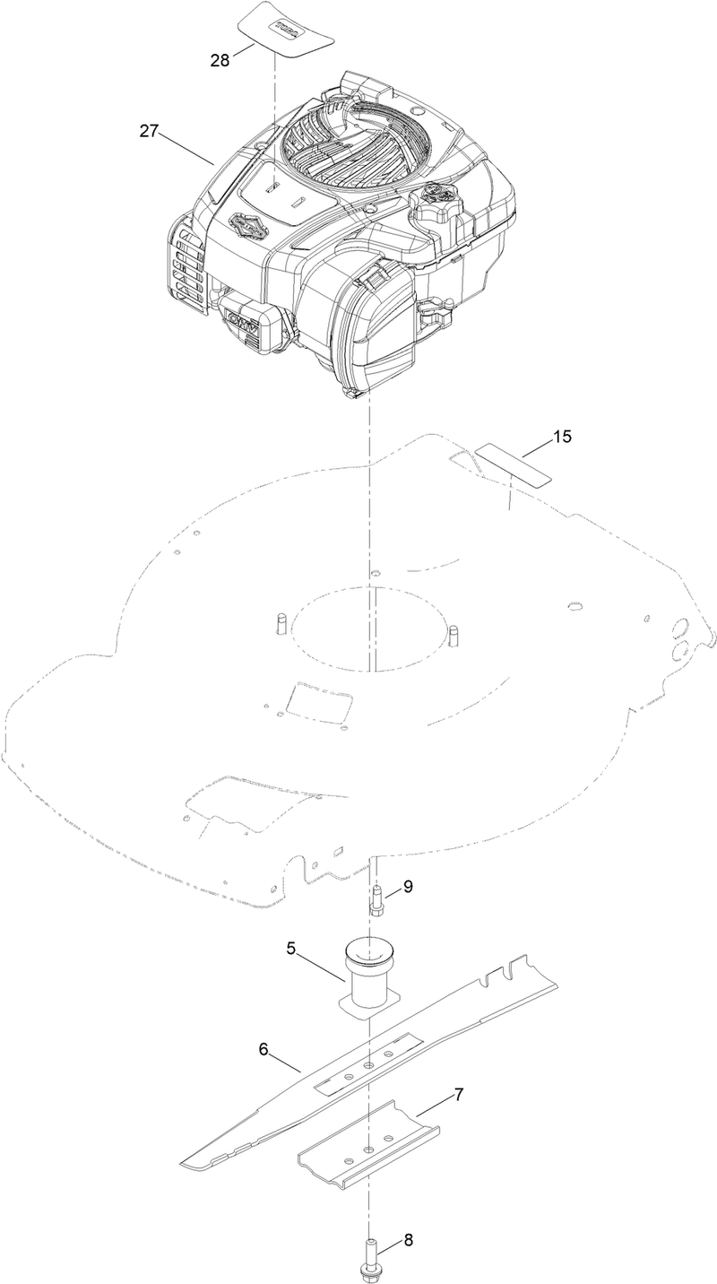 Engine and Blade Assembly