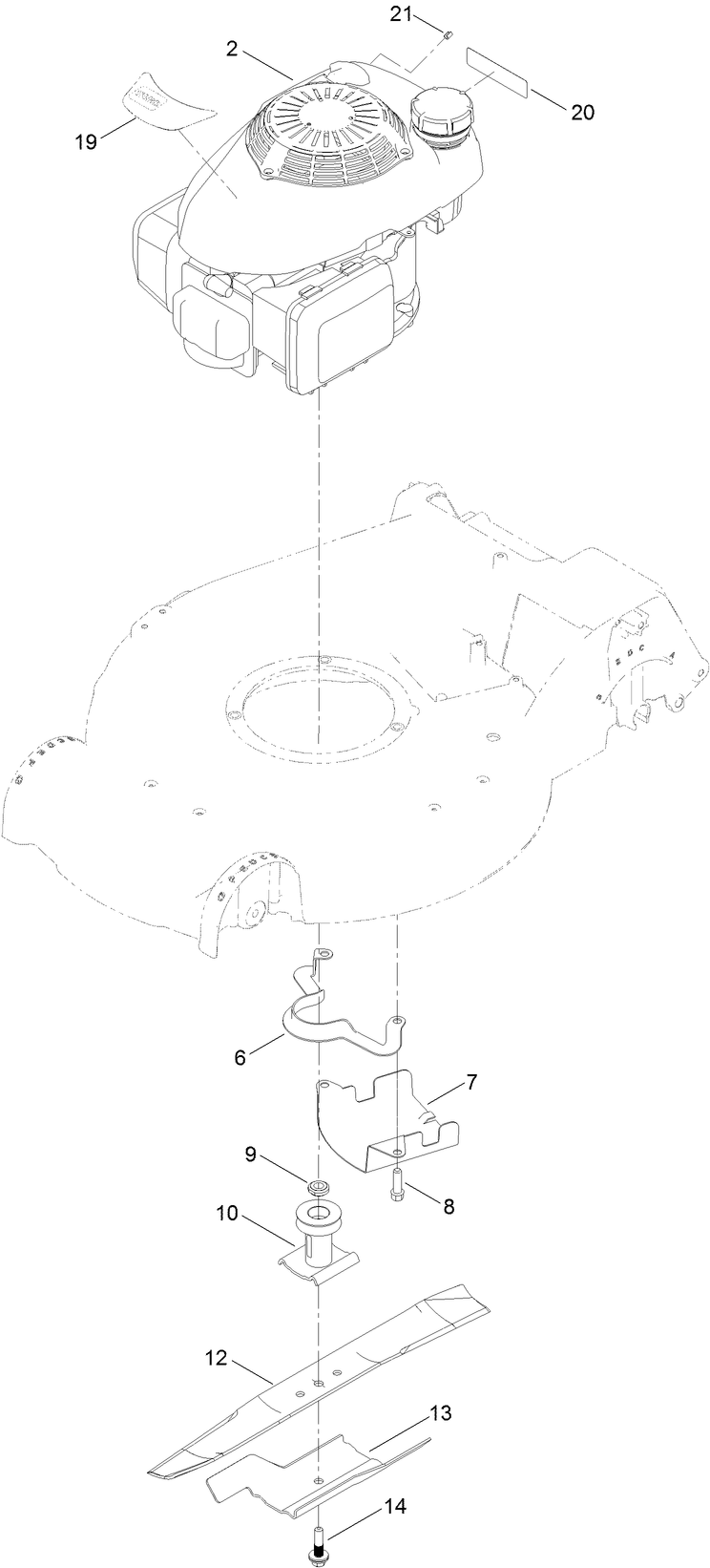 Engine and Blade Assembly