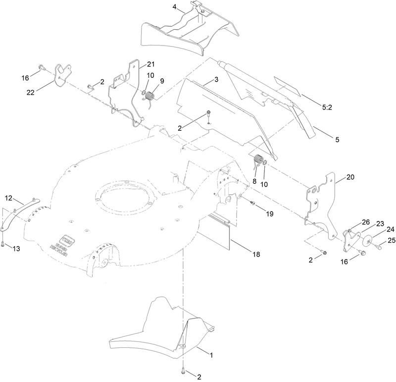 Rear Door and Mulch Plug Assembly