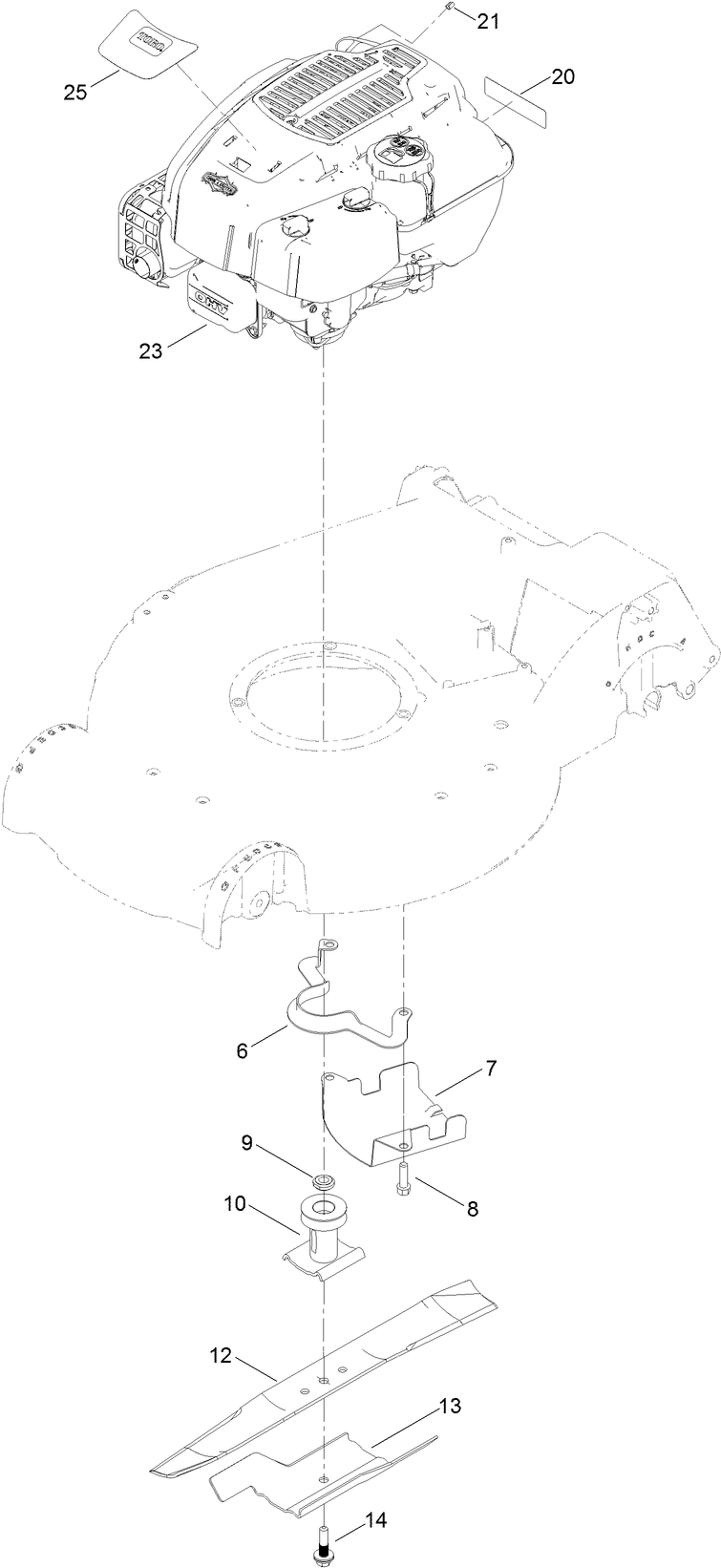 Engine and Blade Assembly