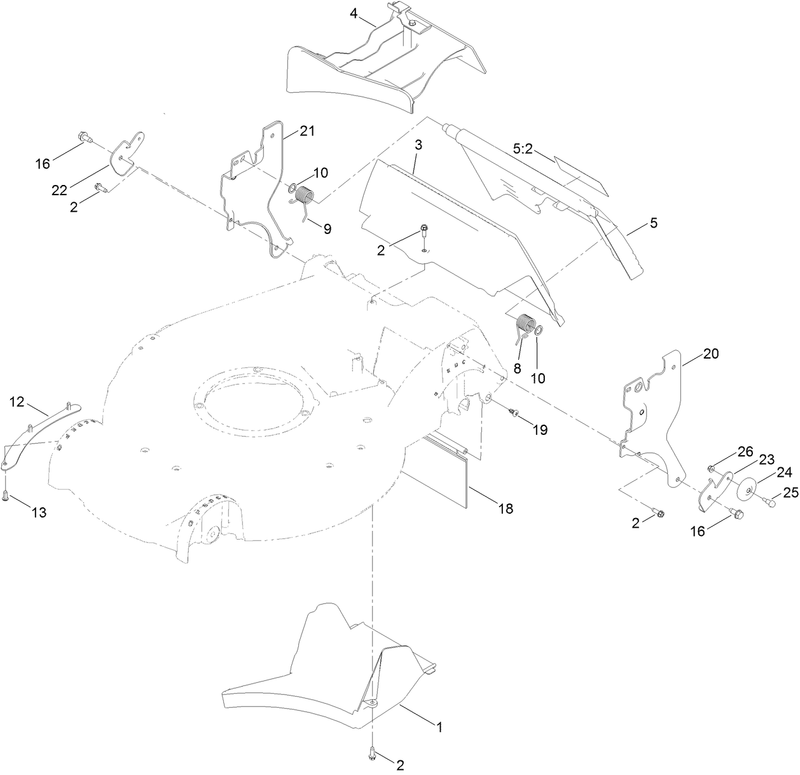 Rear Door and Mulch Plug Assembly