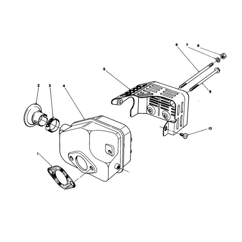 Muffler Assembly Model No 47pg6 and 47pg7