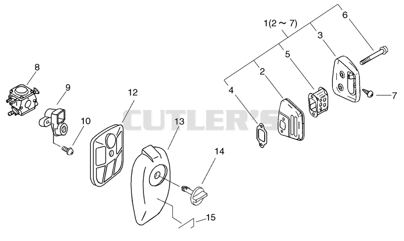 Air Cleaner, Carburetor, Muffler