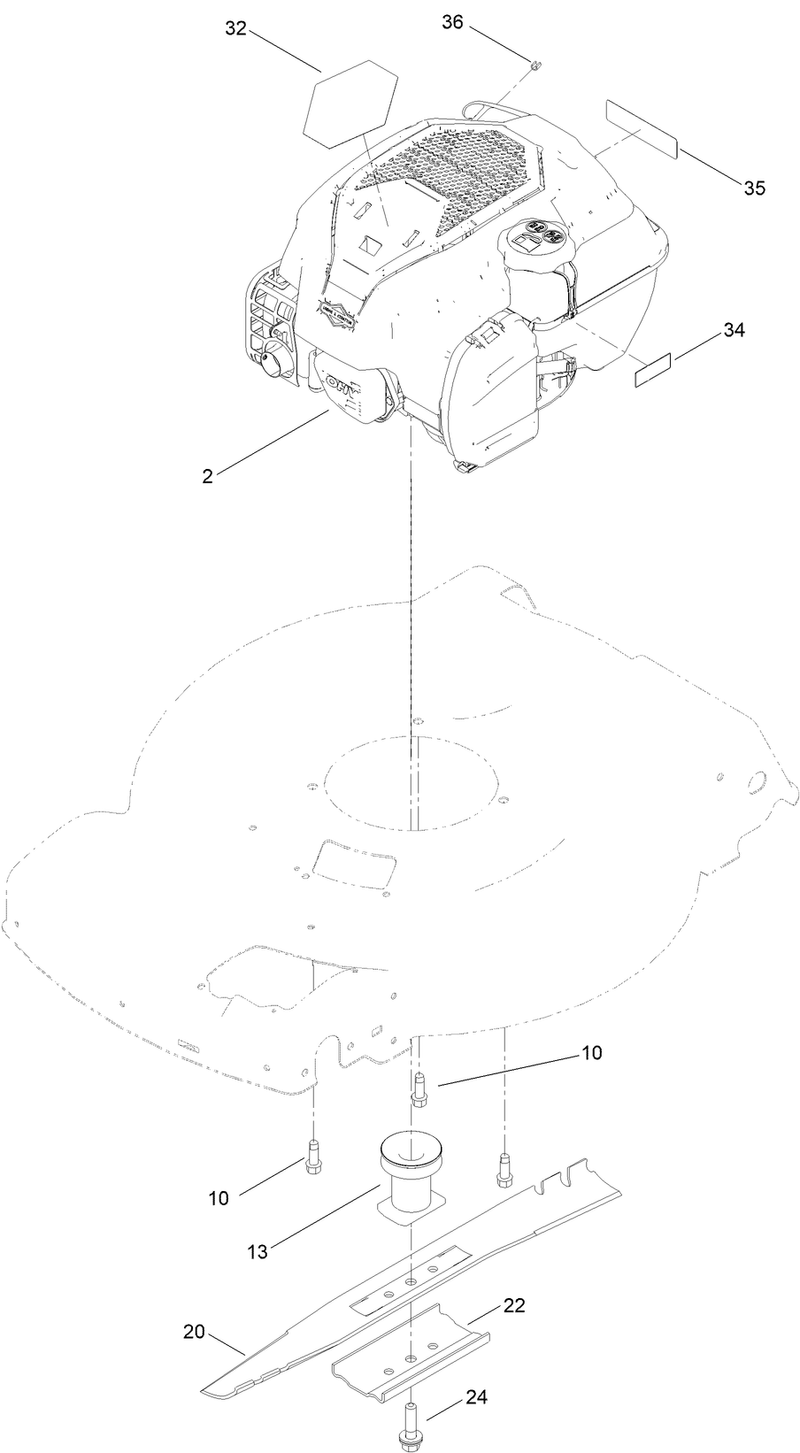 Engine and Blade Assembly