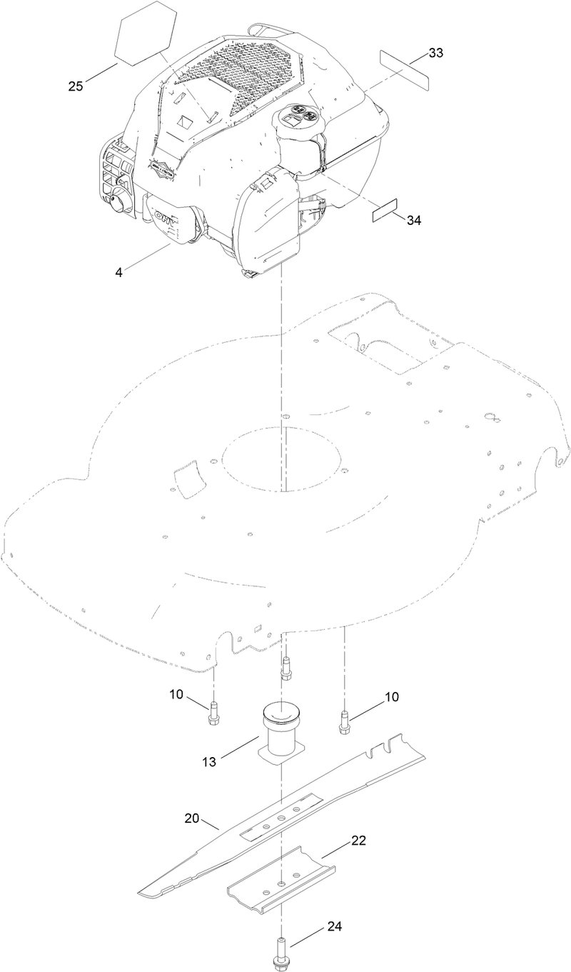 Engine and Blade Assembly