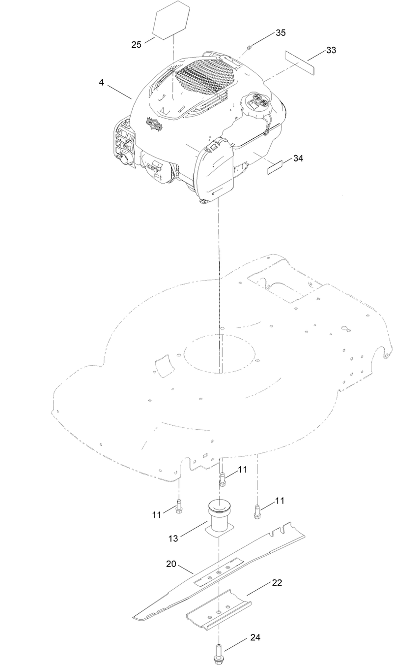 Engine and Blade Assembly