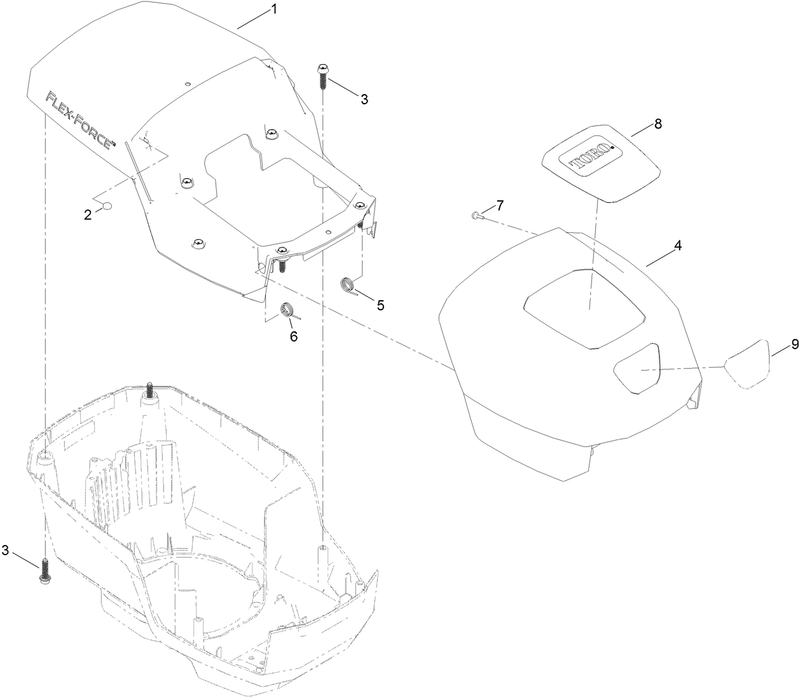 Motor Module Assembly No 139 1680 Upper Shroud Assembly