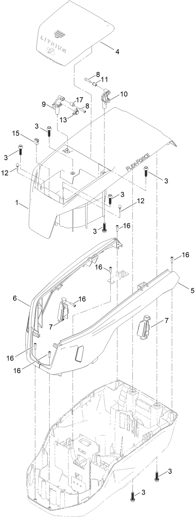Motor Module Assembly No 147 0425 Upper Shroud Assembly