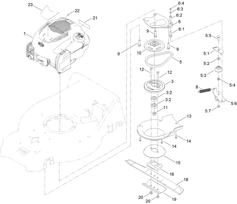 Engine and Blade Assembly