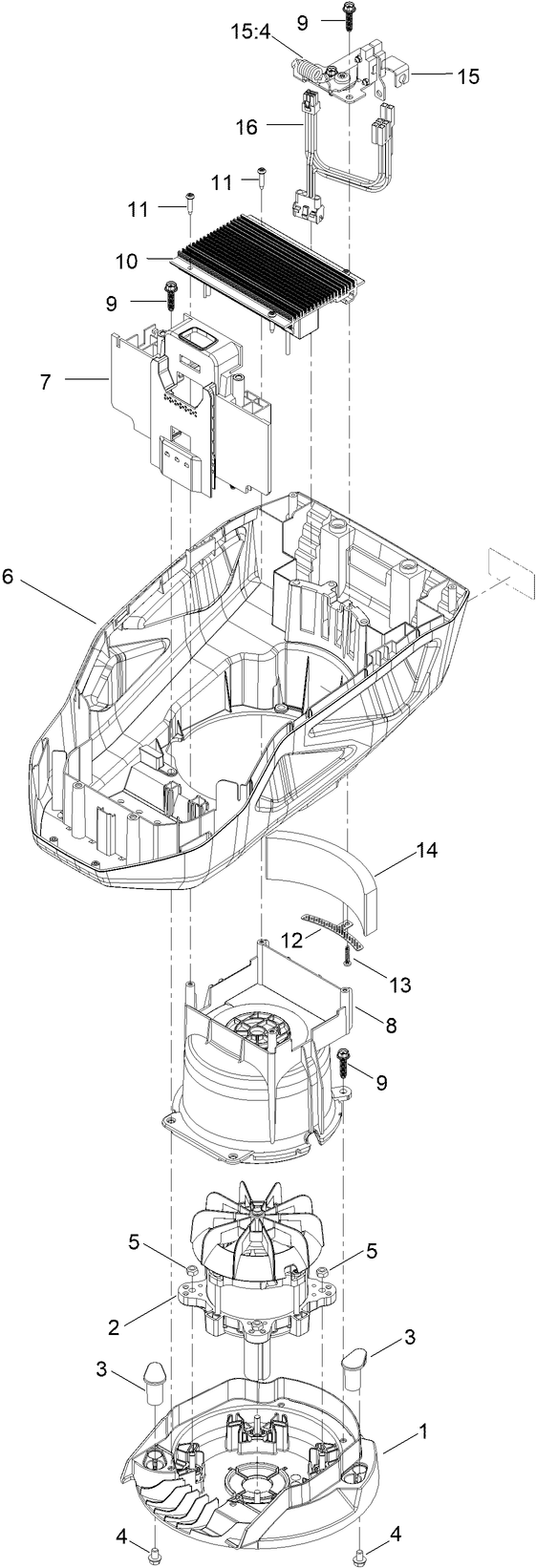 Motor Module No 144 6440 Lower Shroud Assembly