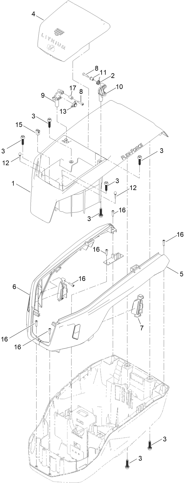 Motor Module No 144 6440 Upper Shroud Assembly