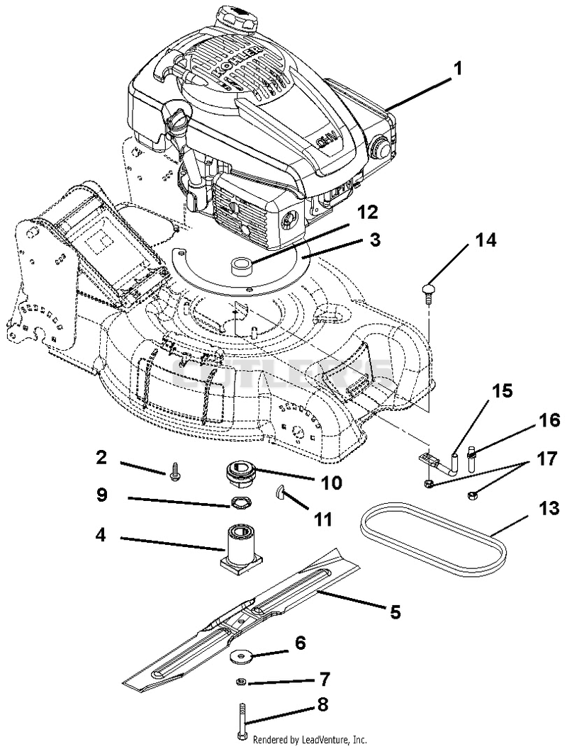Engine, Blade And Belt