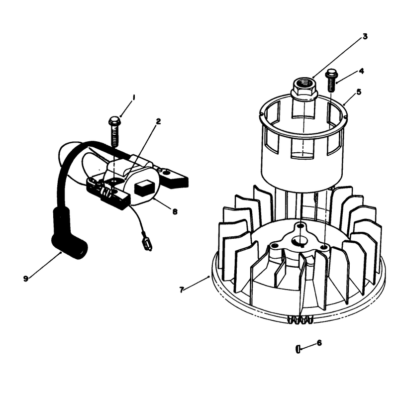 Magneto & Flywheel Assembly (engine No. Vmm1-2)