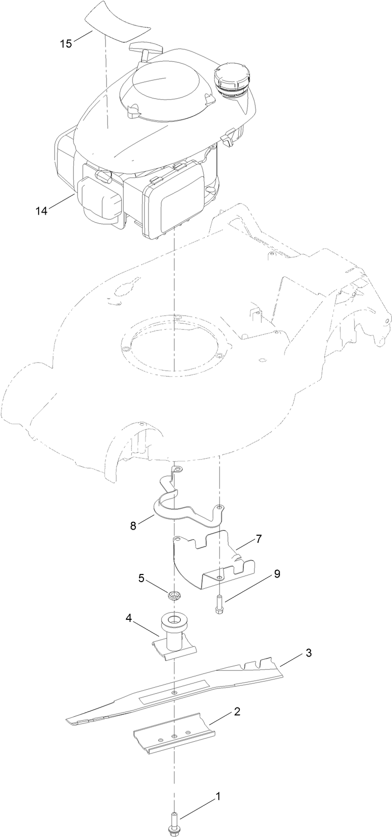Engine and Blade Assembly