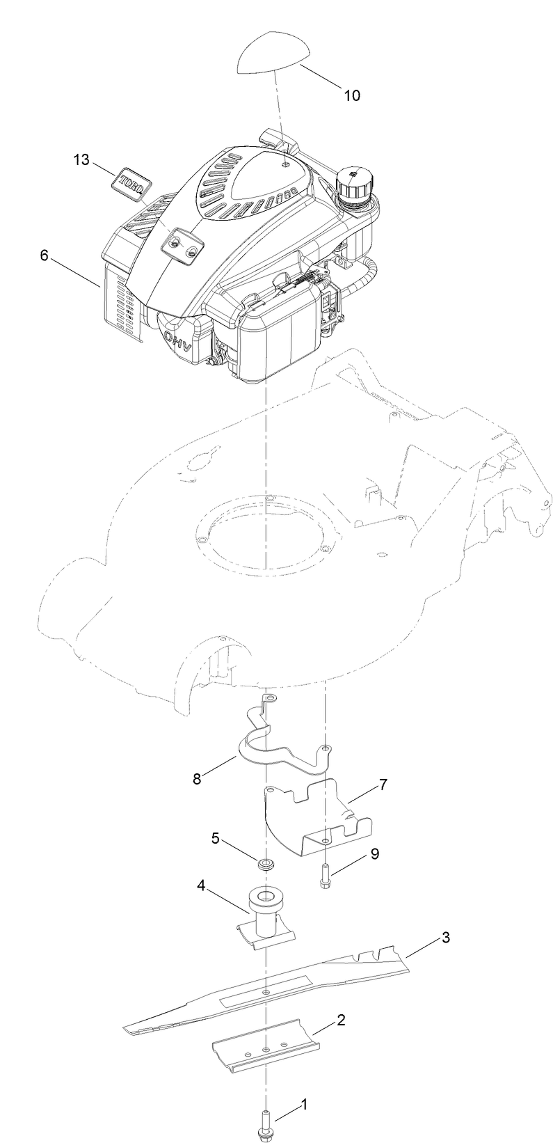 Engine and Blade Assembly