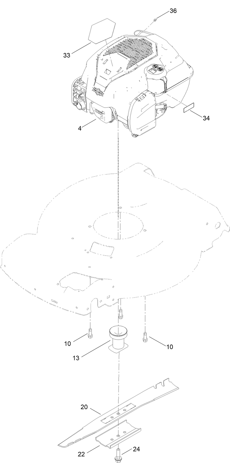 Engine and Blade Assembly