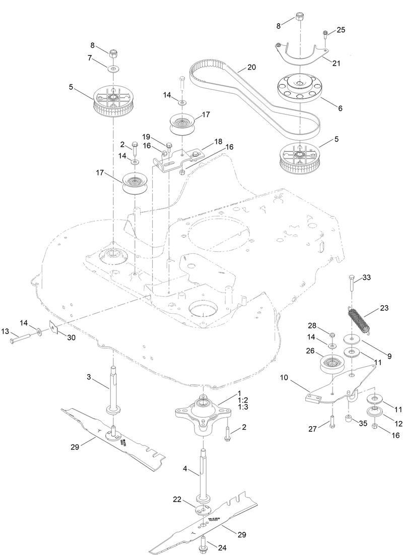 Spindle and Belt Assembly