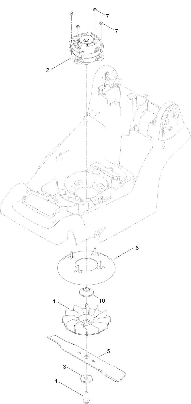 Motor Battery and Blade Assembly