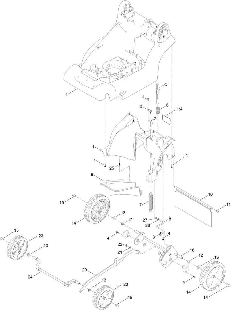 Traction and Height of Cut Assembly