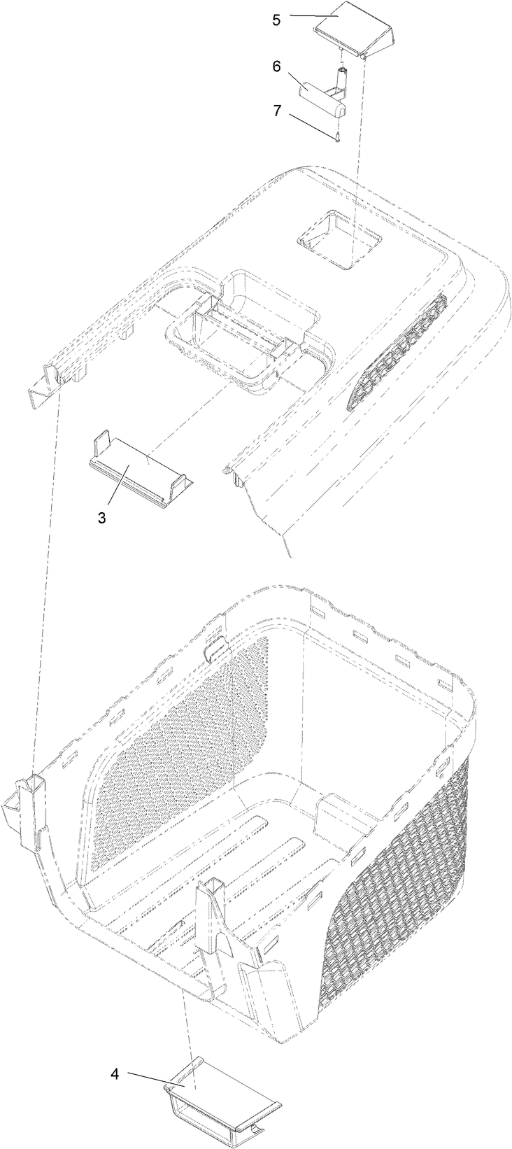 Grass Box Assembly No 134 6362