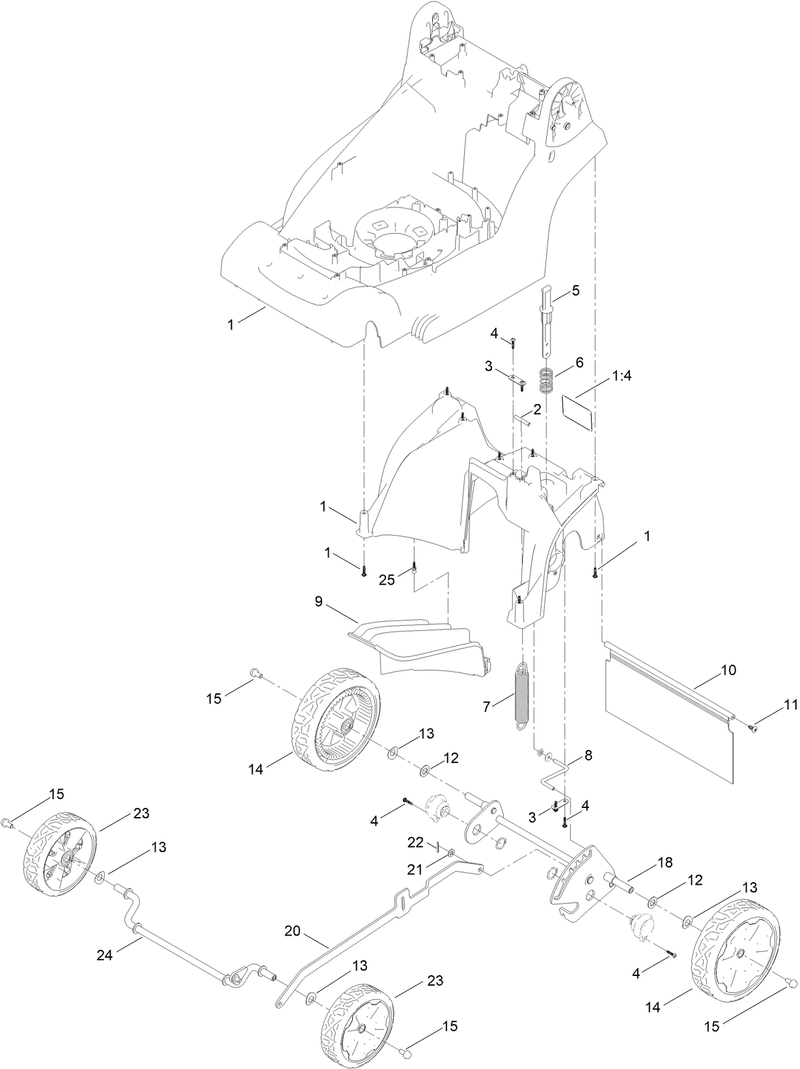 Traction and Height of Cut Assembly