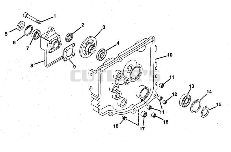 NUMBER THIRTEEN - TRANSMISSION COVER ASSEMBLY