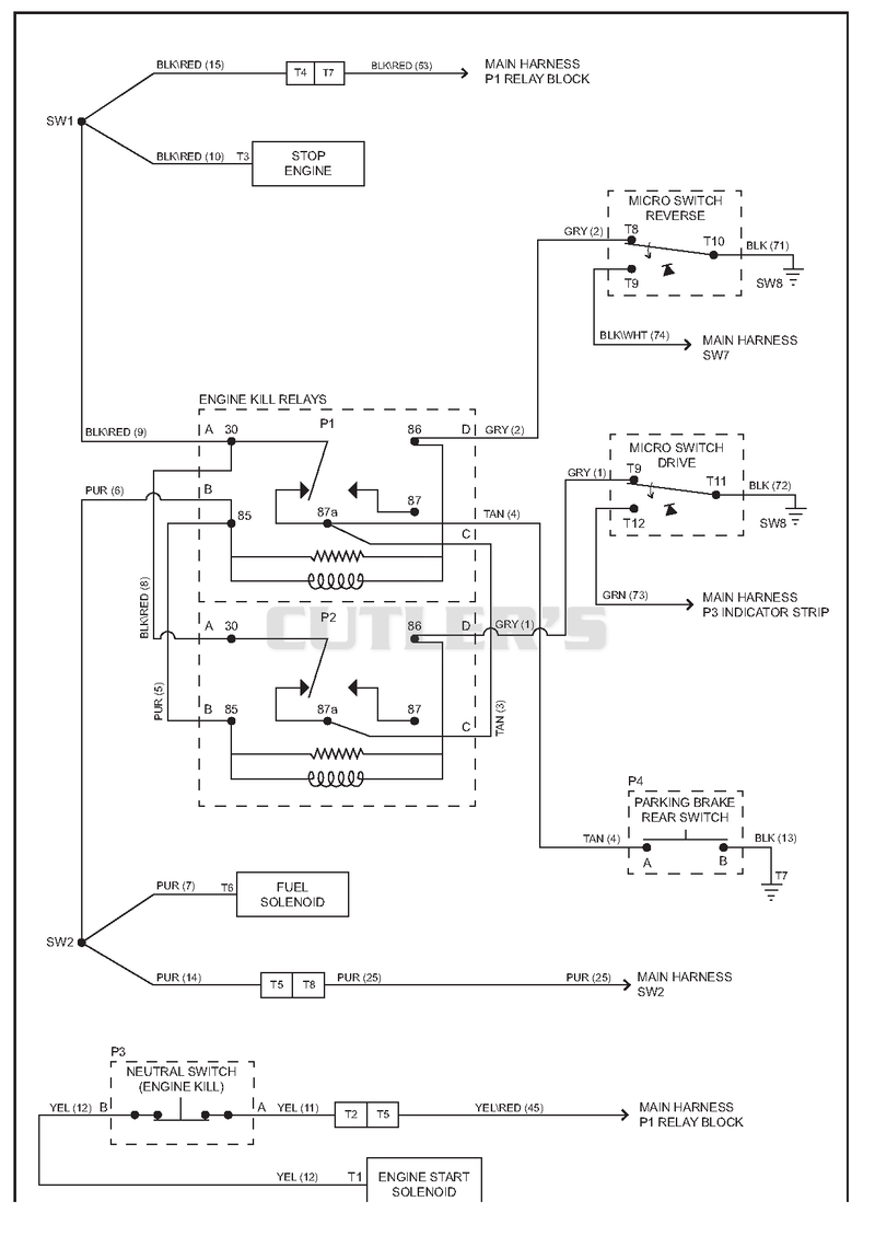 Wiring Diagram - Sub Engine Kill 100