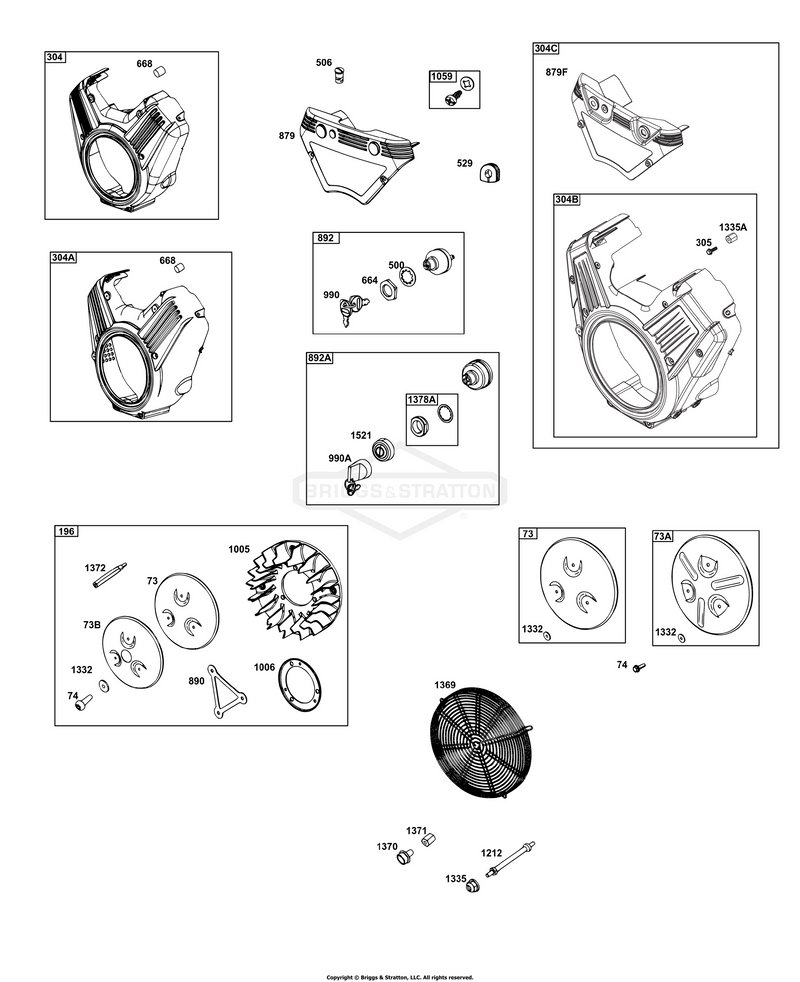 Blower Housings, Key Switches, Rotating Screens