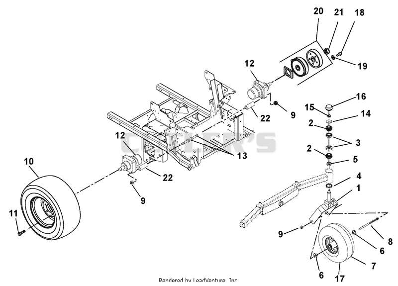 Wheel Motors, Tires, Brakes & Front Forks
