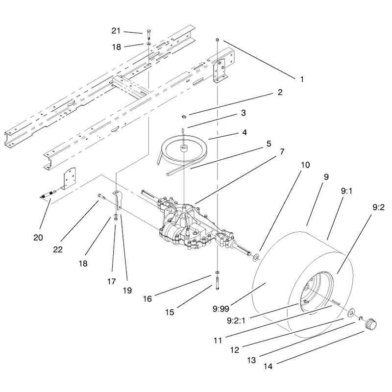 5 Speed Transaxle Assembly