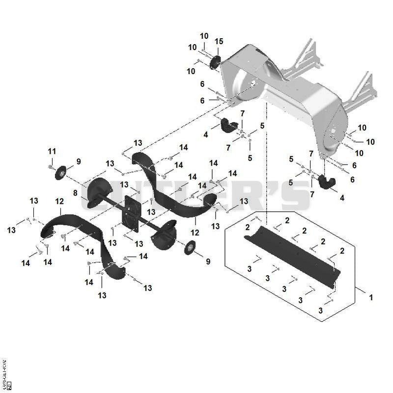 Auger, Scraper strip