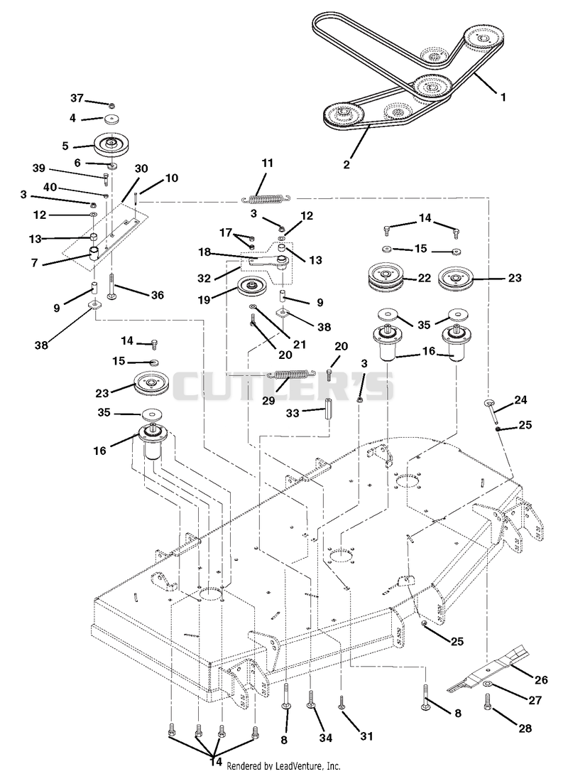 Belts, Spindles, Idlers And Blades