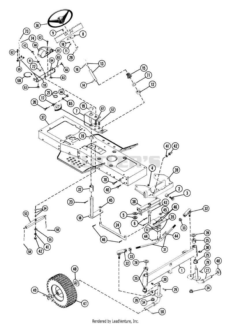 Front Axle & Steering Assembly