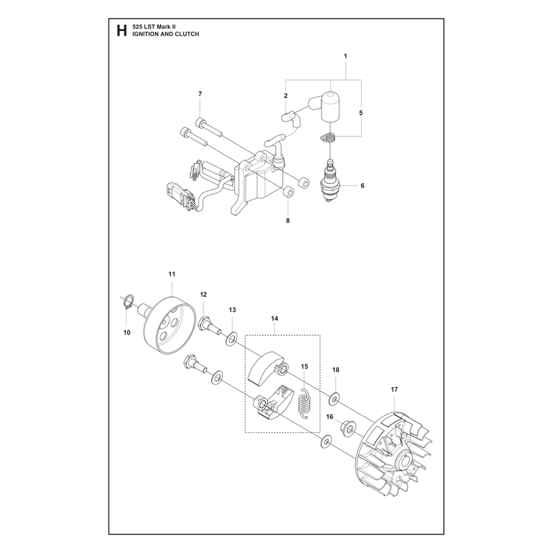 IGNITION SYSTEM AND CLUTCH