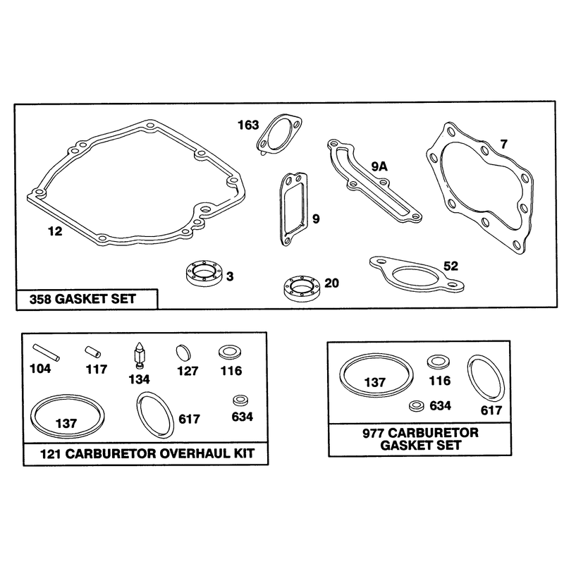 Engine Briggs and Stratton Model 124702-3115-01