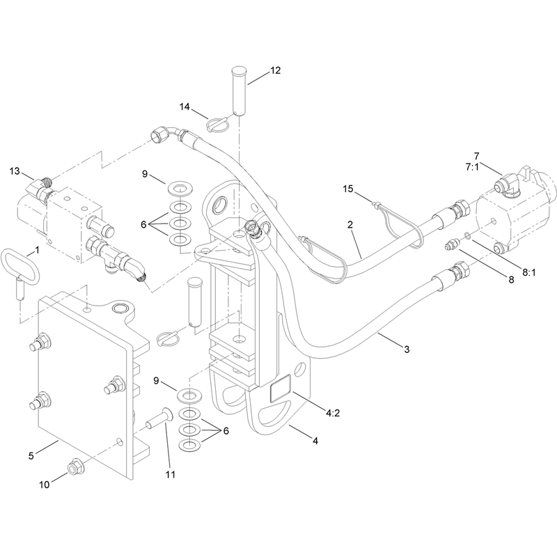 Plow Pivot and Quick Attach Slide Assembly
