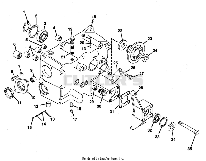NUMBER TWELVE - TRANSMISSION CASE ASSEMBLY