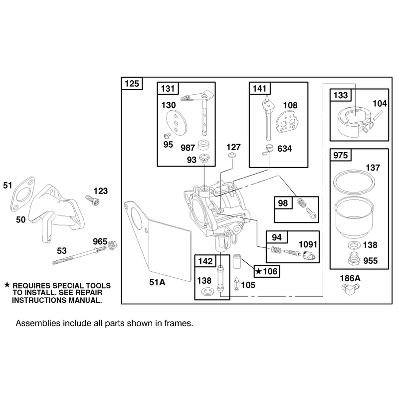 Engine Briggs and Stratton Model 192402-0645-A2 Model 60061 Only