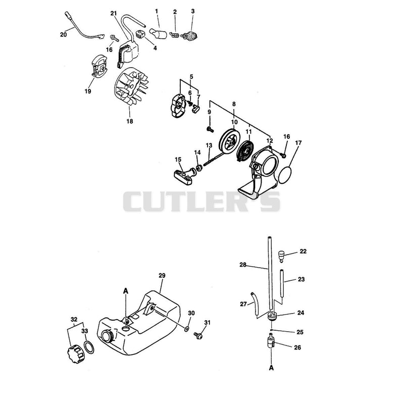 STARTER, IGNITION, CLUTCH, FUEL SYSTEM
