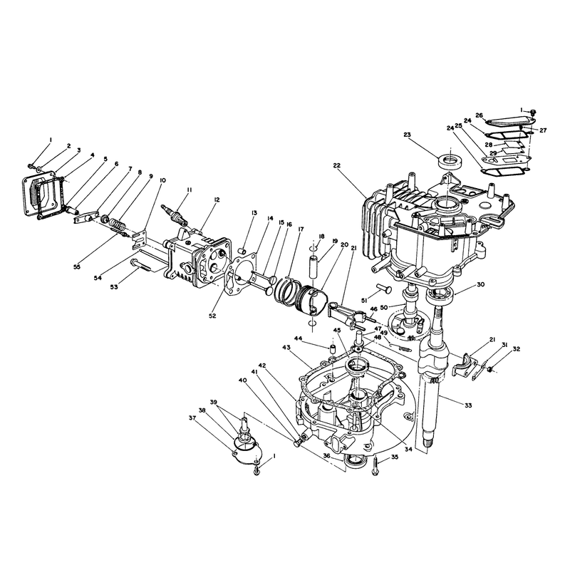 Crankcase Assembly (continued) (engine Model No. Vmk9-3)