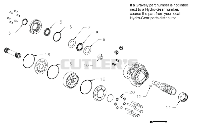 Hydro-Gear Wheel Motor