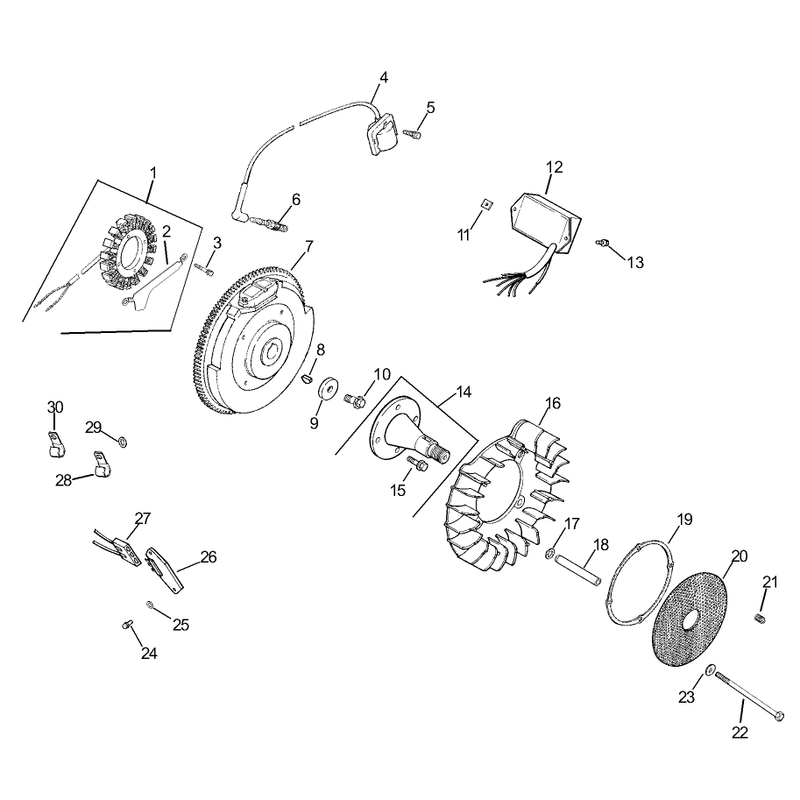 Group 5 IgnitionElectrical Assembly Kohler CH740-0007