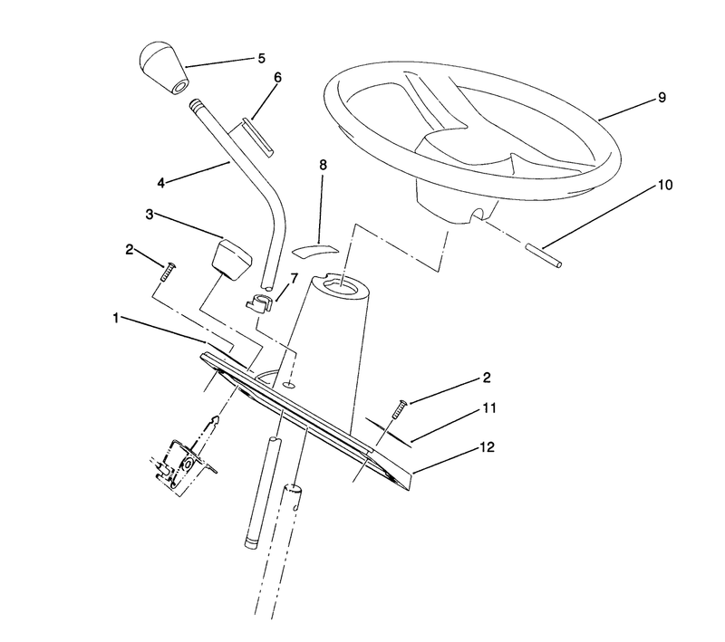 Steering Wheel And Console Assembly