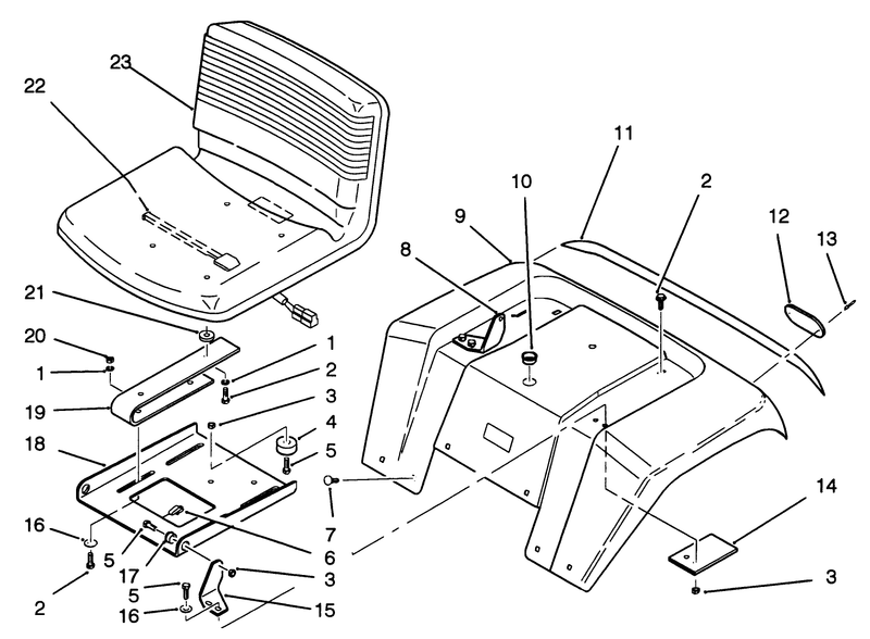 Fender And Seat Assembly