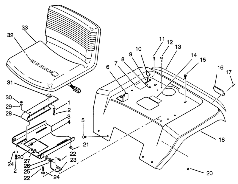 Fender And Seat Assembly