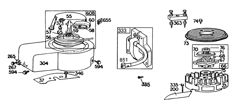 Engine Briggs and Stratton Model 131922 0163 01 continued